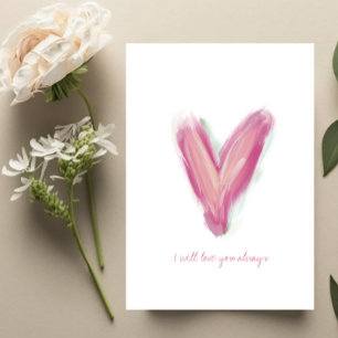 Modern Heart Anniversary Card