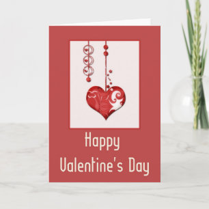 Modern Heart Design 2 Happy Valentine's Day Card