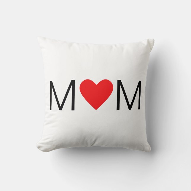Modern Heart Mum Cushion (Front)