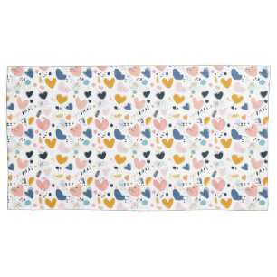 Modern Hearts Pillowcase