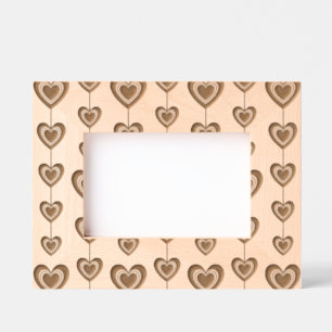Modern Hearts String Pattern Etched Frames