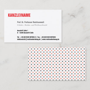 Modern, hearty and funny business card