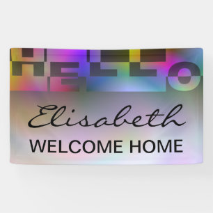 Modern HELLO Banner + your backgr. & ideas