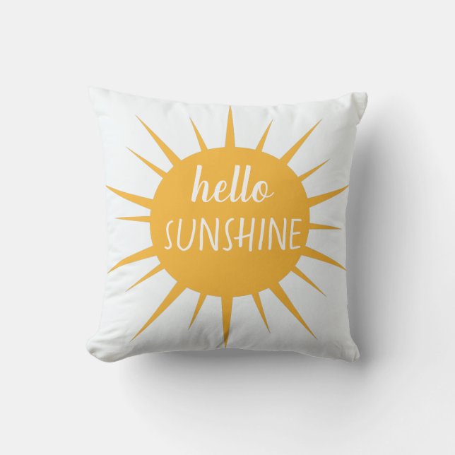 Modern Hello Sunshine Cushion (Front)