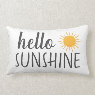 Modern Hello Sunshine Lumbar Cushion