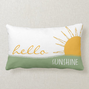 Modern Hello Sunshine Lumbar Cushion