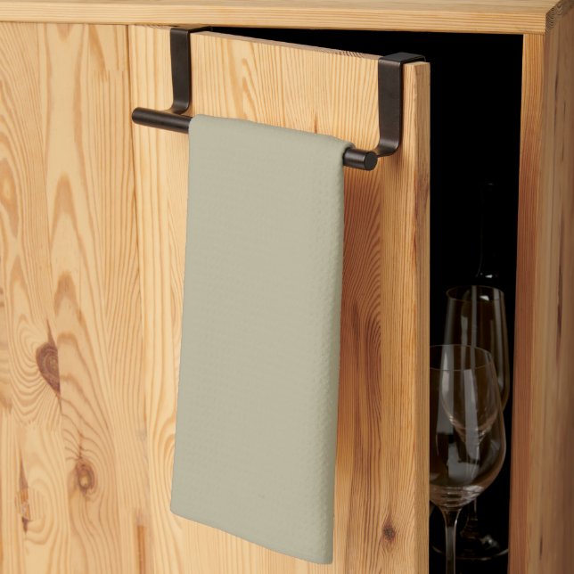 Modern Heritage Solid Soft Sage Tea Towel (Thirds Fold)