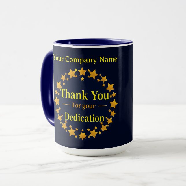 Modern Heritage Thank You For Dedication Mug (Front Left)