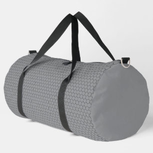 Modern Hexagonal Grid Geometric Pattern Duffle Bag