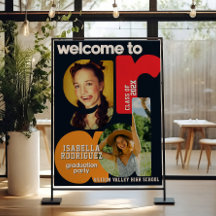 Modern High School Graduation Welcome Sign