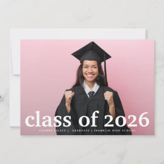 Modern High School photo Graduate Announcement