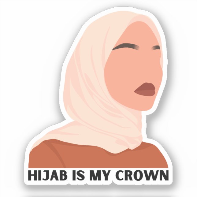 Modern Hijab is My Crown Muslim Girl  (Front)