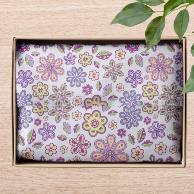 Modern Hippie Floral Pattern | Botanical Tissue Paper (Creator Uploaded)