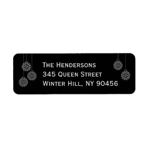 Modern Holiday Address Label Return Address Label