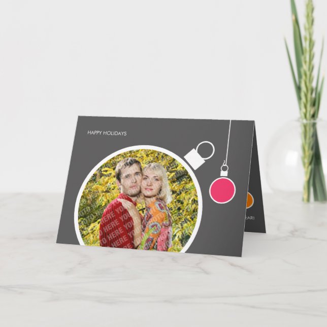 Modern Holiday Card Photo Template (Front)
