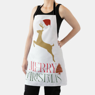 Modern Holiday Christmas  Apron
