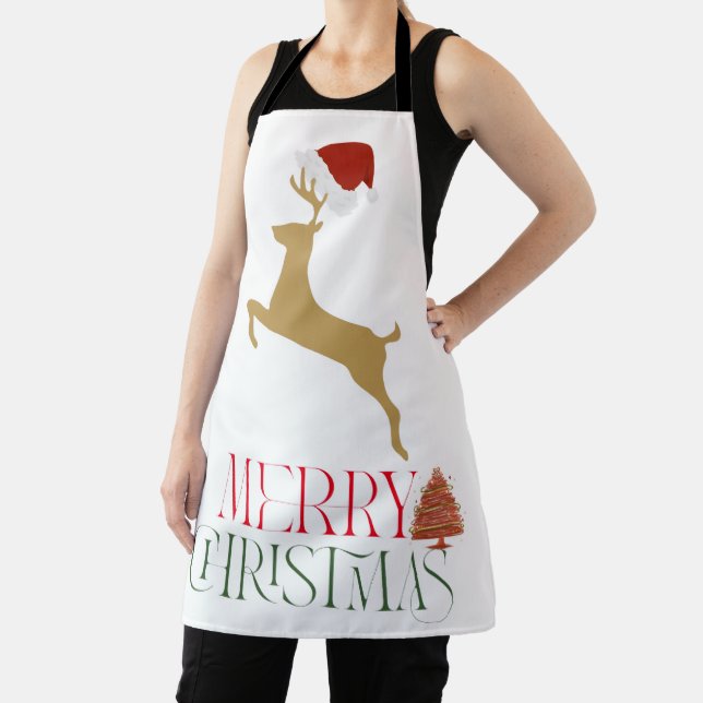 Modern Holiday Christmas  Apron (Insitu)