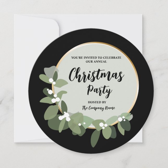 Modern Holiday Corporate Christmas Party Template (Front)
