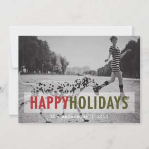 MODERN HOLIDAY HOLIDAY PHOTO CARD