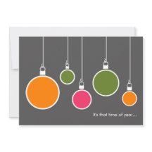 Modern Holiday Invitation - Dark Grey