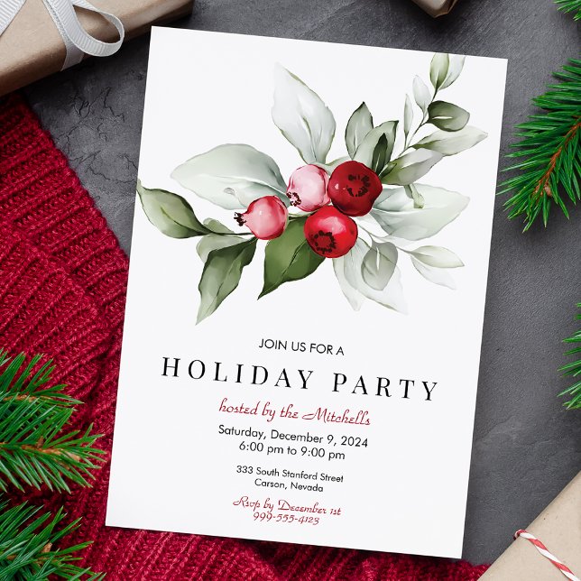 Modern Holiday Party Invitation (Creator Uploaded)