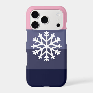 Modern Holiday Snowflake Purple Pink Colour Block