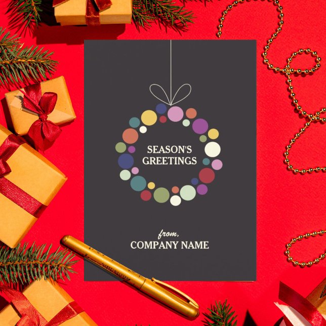 Modern Holiday Wreath Corporate Christmas (Creator Uploaded)