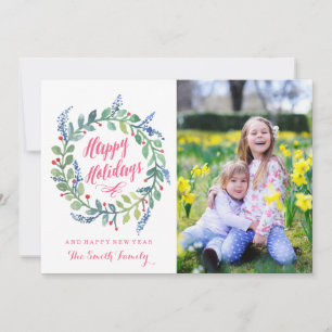 Modern Holidays   Happy Holidays Holiday Card