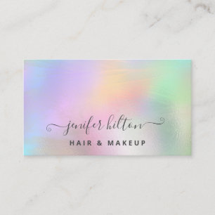 Modern holographic abstract signature business ca business card