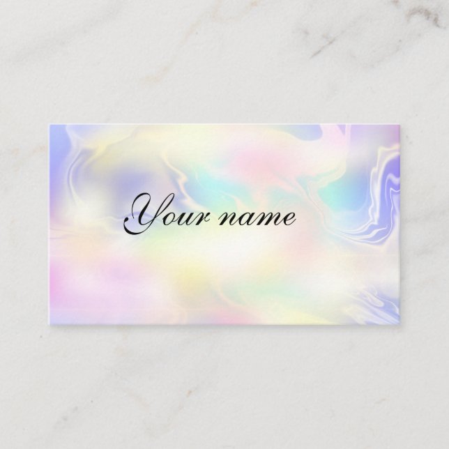 Modern holographic business card (Front)
