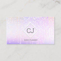 Modern Holographic Glitter Crystal Dripping Logo