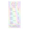 Modern holographic pastel glam salon service menu