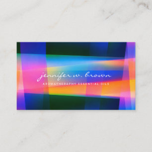 Modern Holographic Prism Business Card
