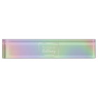 Modern Holographic Rainbow Effect Metal Frame