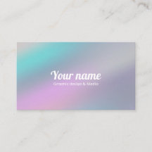 Modern Holographic Style Rainbow Pastel