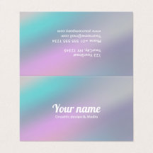 Modern Holographic Style Rainbow Pastel Customise