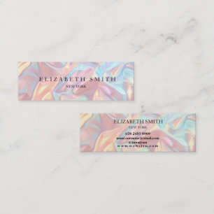 Modern Holographic Texture Business Card 