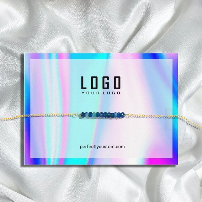 Modern Holographic Unicorn Bracelets Business Card (Creator Uploaded)