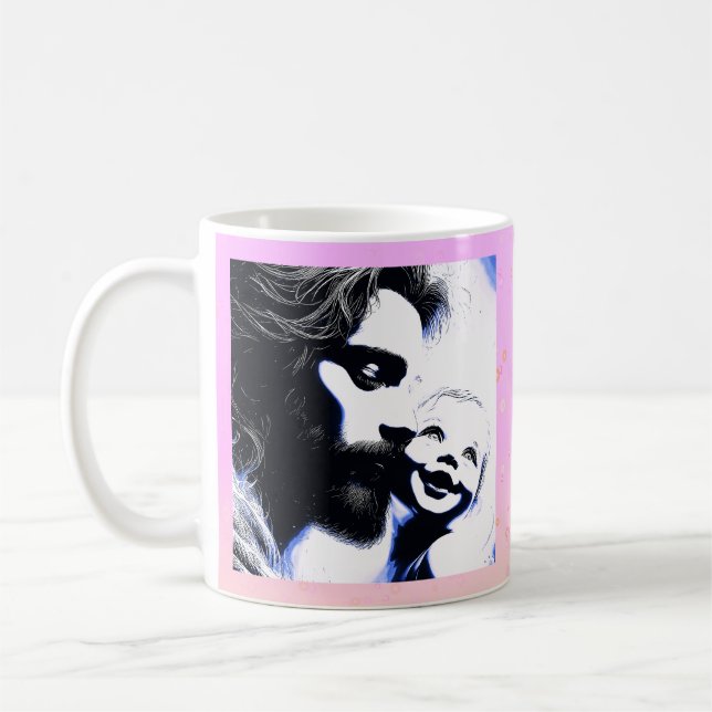 Modern Holy Embrace Coffee Mug (Left)