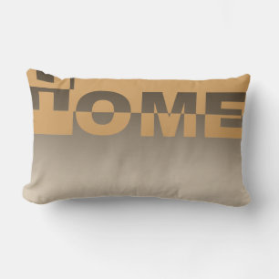 Modern HOME Banner + your backgr. & ideas Lumbar Cushion