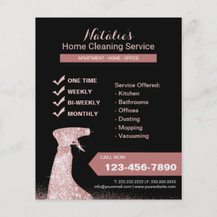 Modern Home Cleaning House Keeping Maid Service Flyer