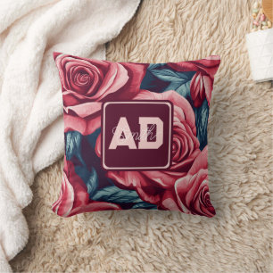 Modern Home Decor Rose Family Pillow