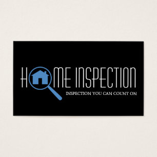 Modern Home House Inspection Business Cards