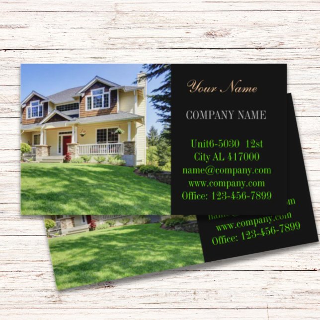 Modern home renovation remodeling  Real Estate Business Card (Modern home renovation remodeling Real Estate Business Card)