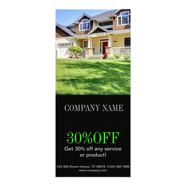 Modern home renovation remodeling  Real Estate Rack Card (Front)