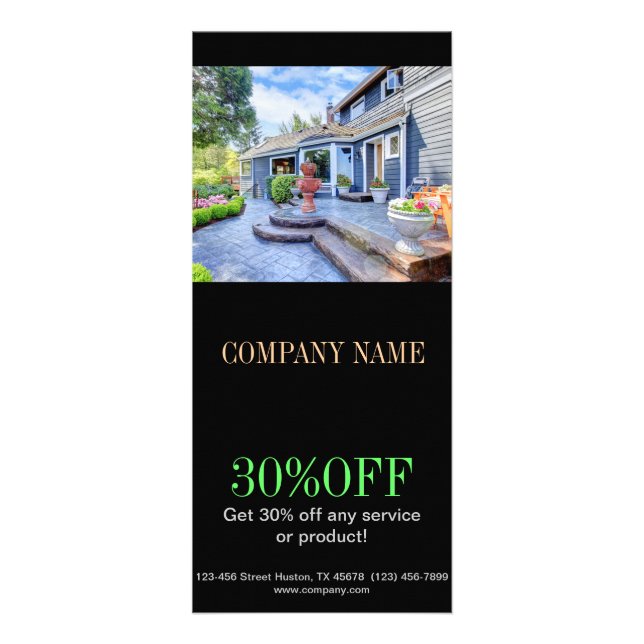 Modern home renovation remodeling  Real Estate Rack Card (Front)