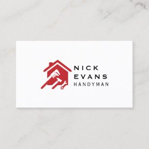 Modern Home Repair Logo Business Card