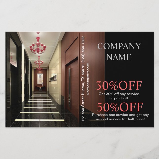 Modern Home Stager Renovation interior designer Flyer (Front)