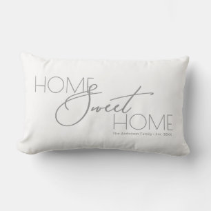 Modern Home Sweet Home Housewarming Lumbar Cushion