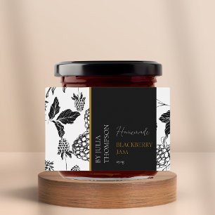 Modern Homemade Blackberry Jam Label